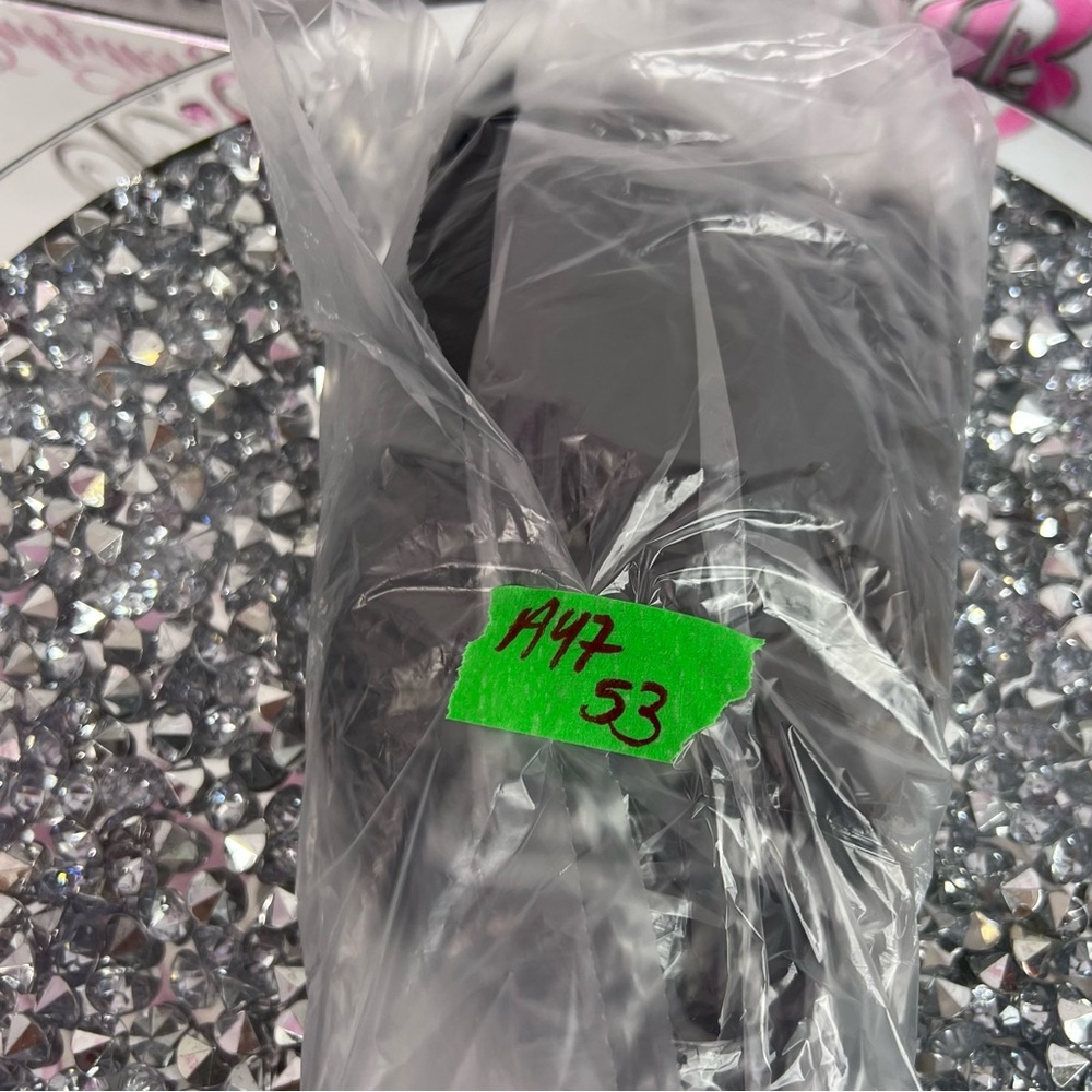 Guess tank top beaded sparkly Black Asymmetrical Top with Silver gold Accents - Picture 9 of 9